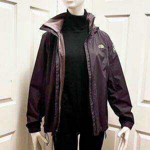 The North Face DryVent Hooded Rain Jacket Purple Women’s L